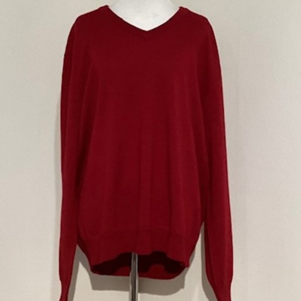 Club Room Men's V Neck Long Sleeve Sweater